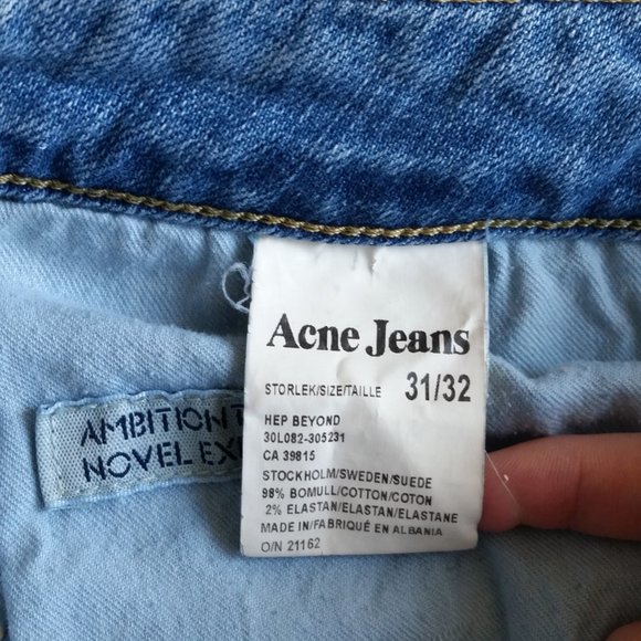 Acne Hep Beyond Straight Leg Jeans. 31 but runs small - Picture 5 of 7